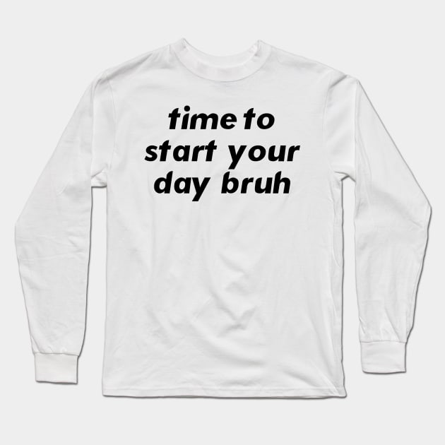 Frank Ocean - "Time To Start Your Day Bruh" - Blonde Nights Long Sleeve T-Shirt by xavierjfong